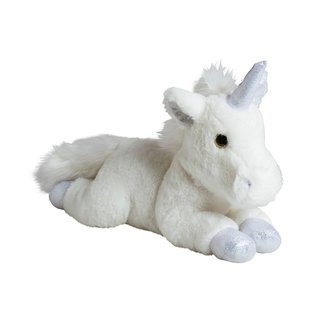 Jednorożec biało/srebrny 35cm MOLLI TOYS