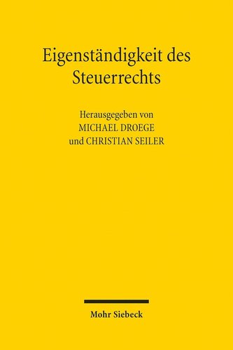 Eigenständigkeit des Steuerrechts