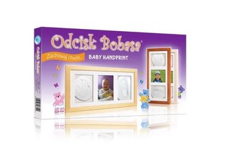 Set Baby's Imprint - Rám s hlineným hrncom. biely