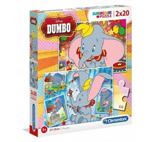Puzzle 2x20 Super kolor Dumbo