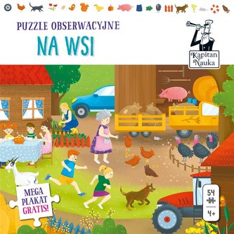 Kapitan Nauka. Puzzle obserwacyjne. Na wsi 4+