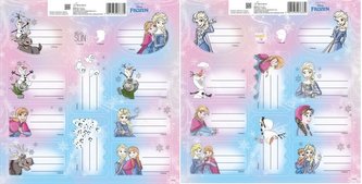 Naklejki na zeszyty Frozen
