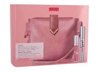 Pupa Vamp! řasenka Vamp! 9 ml + lesk na rty Miss Pupa Gloss 5 ml 301 Sweet Candy + kabelka