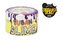 Slime brokat neon żółty 0,2kg TUBAN