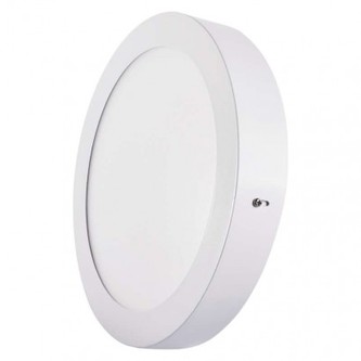 LED panel 224mm, kruhový přisazený bílý, 18W neutrální bílá