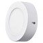 LED panel 120mm, kruhový přisazený bílý, 6W neutrální bílá