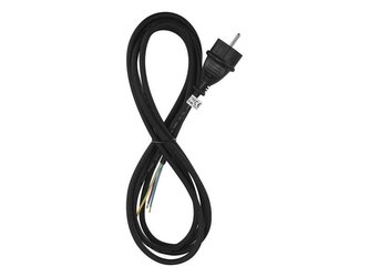 Flexo šňůra gumová 3× 1mm2, 3m, černá