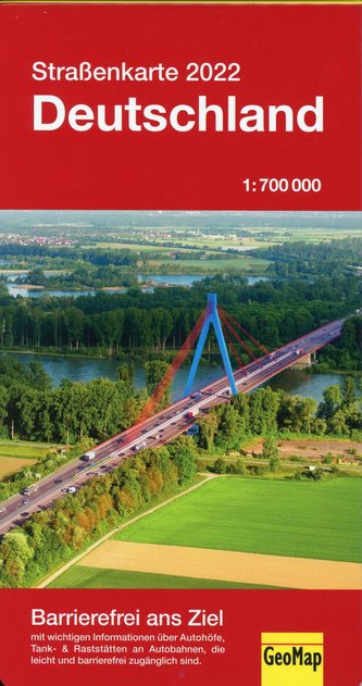 Straßenkarte 2022 Deutschland 1:700 000