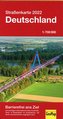 Straßenkarte 2022 Deutschland 1:700 000