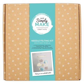 Docrafts Kreatívna sada plstenia - lapač snov modrý