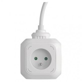 Rozbočovací kostka s prodl. přívodem – 4 zás. + 2× USB, 1,9m
