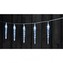 LED vánoční girlanda – 10× rampouch, 2× AA, stud.b., časovač