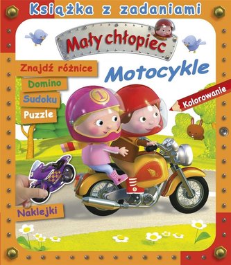 Mały chłopiec. Książka z zadaniami. Motocykle