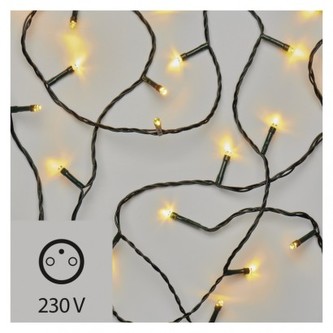 LED vánoční řetěz, 10m, vnitřní, teplá bílá