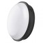 LED přisazené svítidlo, kruhové černé 20W neutrální b., IP65