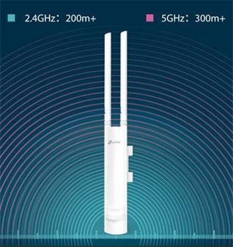WiFi router TP-Link EAP225-outdoor venkovní AP, 1x Gigabit WAN, 2,4 a 5 GHz, AC1750