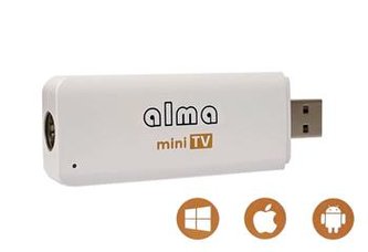 DVB-T přijímač Alma miniTV DVB-T2, H.265/HEVC USB