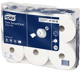Toaletný papier Tork Advanced SmartOne T8, 2 vrstvy, 6ks, 207m