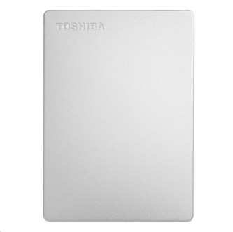 TOSHIBA HDD CANVIO SLIM 1TB, 2,5\", USB 3.0, stříbrná / silver