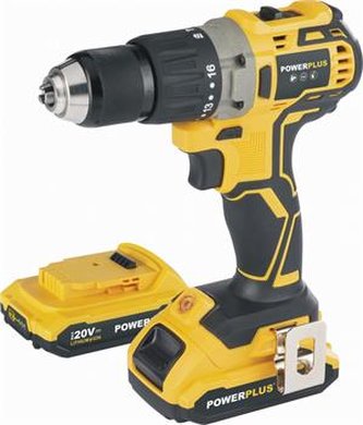 Aku vrtačka Powerplus POWX00510 20V s příklepem, bezuhlíková