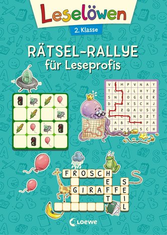 Leselöwen Rätsel-Rallye für Leseprofis - 2. Klasse (türkis)