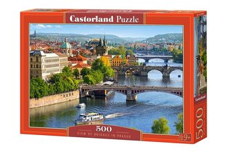 Puzzle 500 Pohľad na mosty v Prahe CASTOR