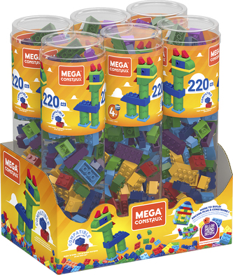 MEGA CONSTRUX DÚHOVÝ KYBLÍK S KOCKAMI