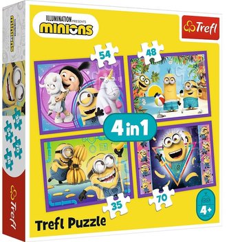 Puzzle 4v1 Vo svete TREFL Minions