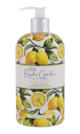 Baylis & Harding Royale Garden Tekuté mýdlo Lemon & Basil 500 ml pro ženy