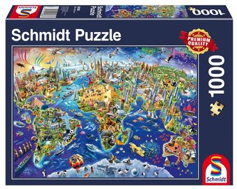 Puzzle PQ 1000 Odkrywanie świata G3 Puzzle PQ 1000 Odkrywanie świata G3
