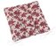 Sedák Adéla prošívaný - bordo květ - 40x40 cm, prošívaný