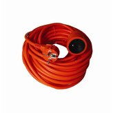 Solight prodlužovací přívod - spojka, 1 zásuvka, 20m, 3 x 1,5mm2, oranžová