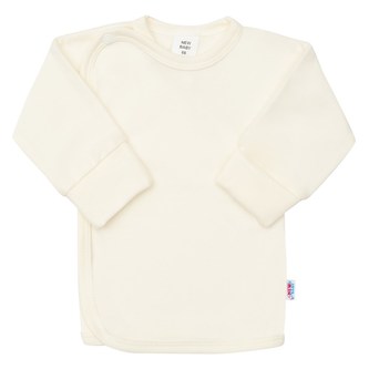 Kojenecká košilka s bočním zapínáním New Baby béžová - velikost 68 (4-6m)