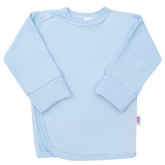 Kojenecká košilka s bočním zapínáním New Baby světle modrá - velikost 68 (4-6m)
