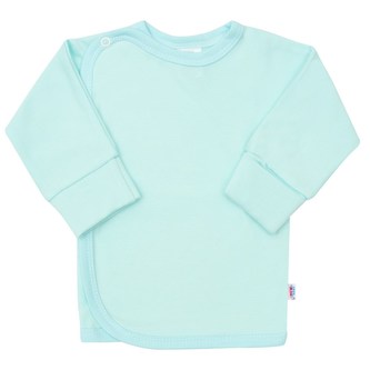 Kojenecká košilka s bočním zapínáním New Baby tyrkysová - velikost 62 (3-6m)