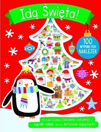 100 wypukłych naklejek - Idą Święta