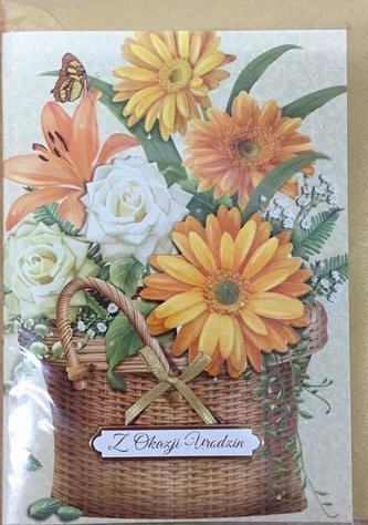 Karnet urodziny B6 Premium 3 + koperta