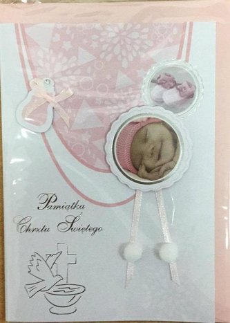 Karnet chrzest B6 Premium 42 + koperta