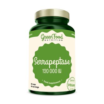 GreenFood nutrition - Serrapeptase120000IU 60 vegan kapslí