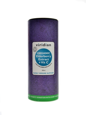 Viridian - Extrakt z bazy čiernej + Vitamín C 100ml Bio