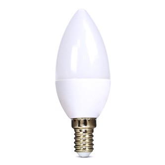 Žárovka LED E14  6W C37 bílá teplá SOLIGHT WZ409-1