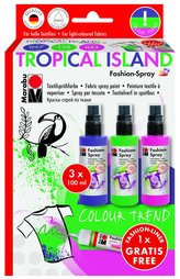 Marabu Sada barev na textil ve spreji - Tropical Island