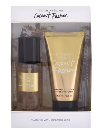 Victoria´s Secret Coconut Passion vyživující tělový spray 75 ml + tělové mléko 75 ml