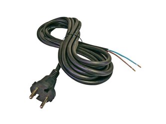 Flexo šňůra gumová 2x1,5mm2 3m černá  Geti