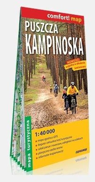 Comfort! map Puszcza Kampinoska 1:40 000 mapa tur. Comfort! map Puszcza Kampinoska 1:40 000 mapa tur.