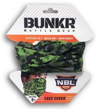 Bunkr Zasłona na twarz do Nerf zielona