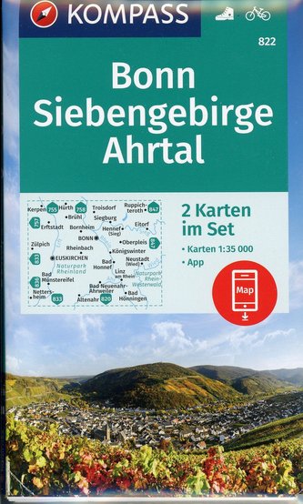 Bonn, Siebengebirge, Ahrtal 1:35.000