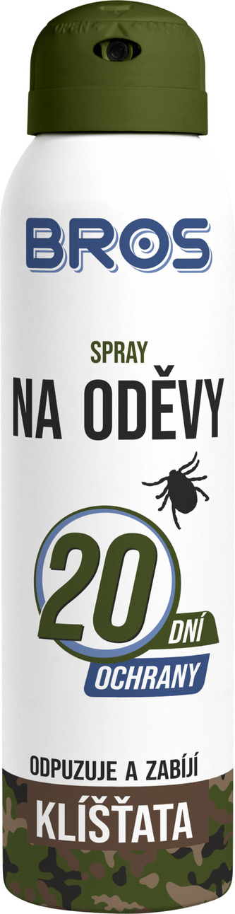 Sprej proti kliešťom BROS na odevy 90 ml