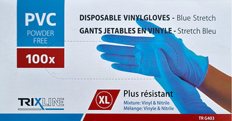 Pharma Activ Rukavice nitril/vinyl modré bez pudru XL jedn. 100 ks Pharma Activ Rukavice nitril/vinyl modré bez pudru XL jedn. 100 ks