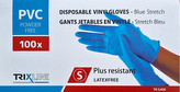 Pharma Activ Rukavice nitril/vinyl modré bez pudru S jedn. 100 ks